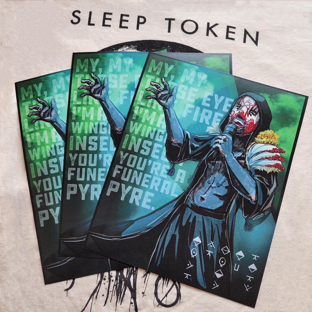 Sleep Token Dancing Sticker SLEEPTOKEN Band Fanart Print and Sticker Sheet - Etsy