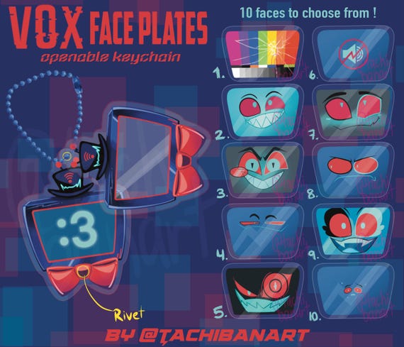 VOX Faceplates Openable Magnet Keychain ! - Etsy
