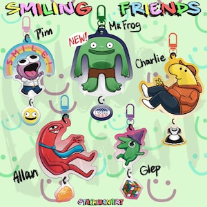 ¡Llaveros de Smiling Buddies Connection!