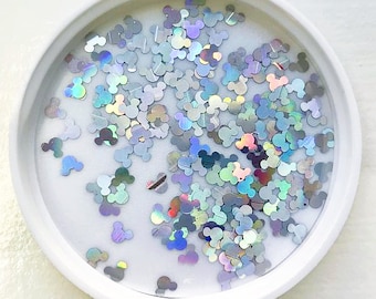 Holo Mickey Glitters Sequin Holographic Mickey Head for Slime and Crafts