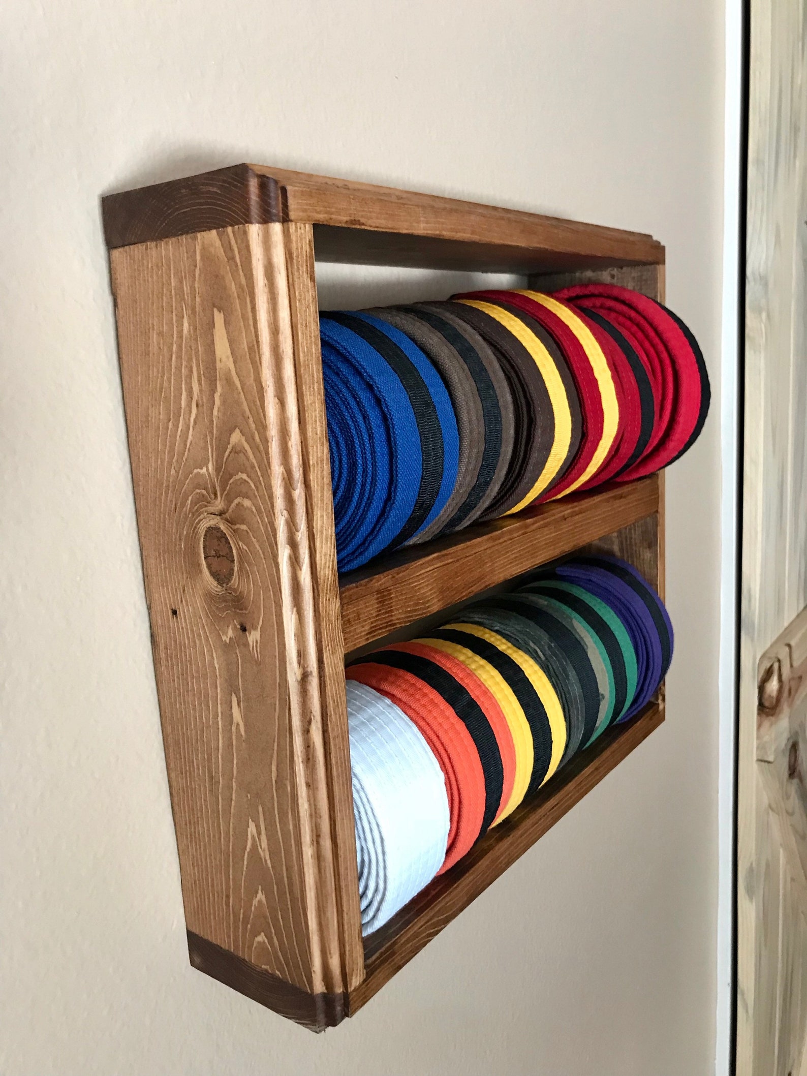 Martial Arts Belt Display Etsy