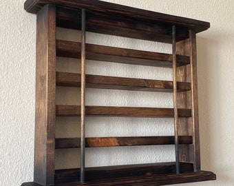 Burnt Pine Martial Arts Belt Display, Karate, Jiu Jitsu, Taekwondo