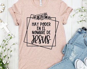 Hay Poder en el Nombre de Jesus Frases religiosas SVG - Frases bíblicas - El señor - Dios - Jesús - Fe - Esperanza - Amor- Paz