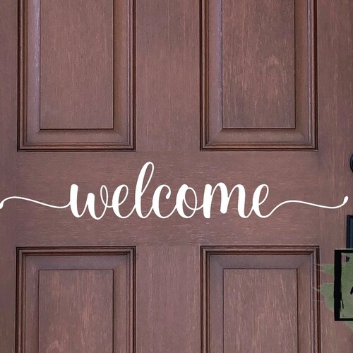 Sign Vinyl Decal Wall Art Door Graphic DIY ANY Etsy