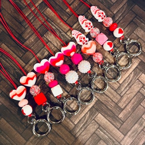 Valentines Day Lanyard - ID - Teacher - Student - Nurse - Gift