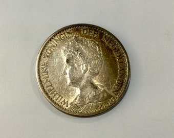 オランダ 10セント硬貨 | ウィルヘルミナ女王 | 1948年 - Etsy 日本