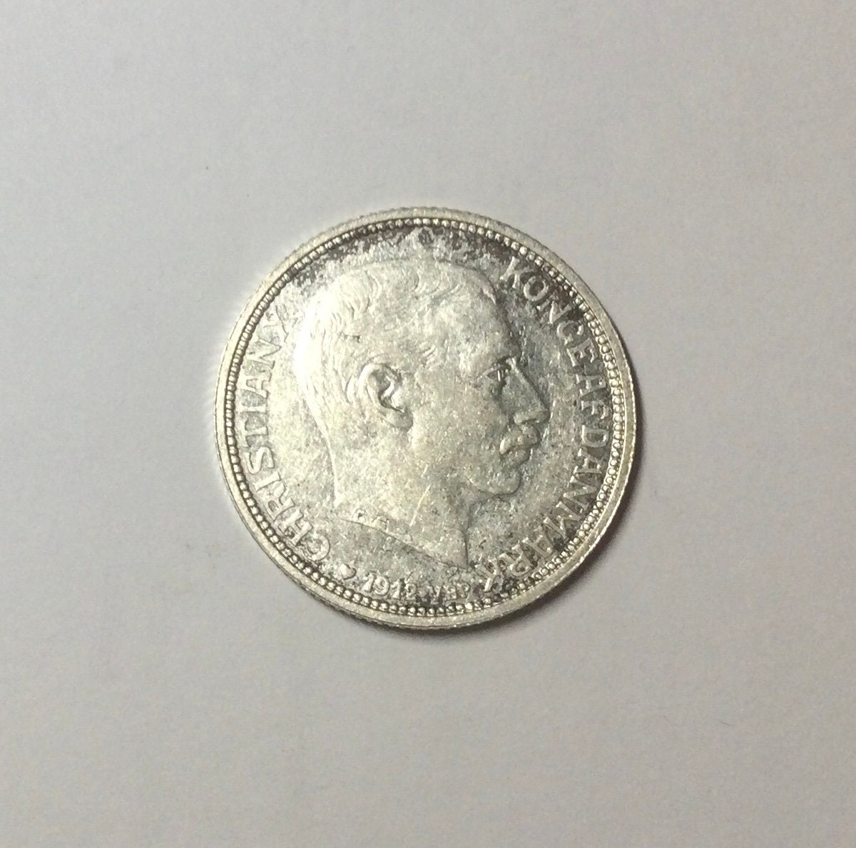 R*a様 1906年デンマーク 1906年 2クローネ銀貨クリスチャン9世フレデ