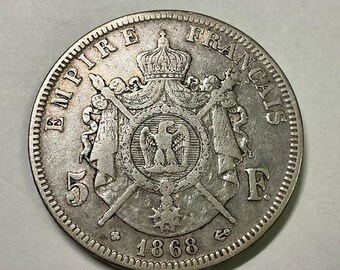 1811年 フランス 5フラン - ナポレオン - コインの複製 - Etsy 日本