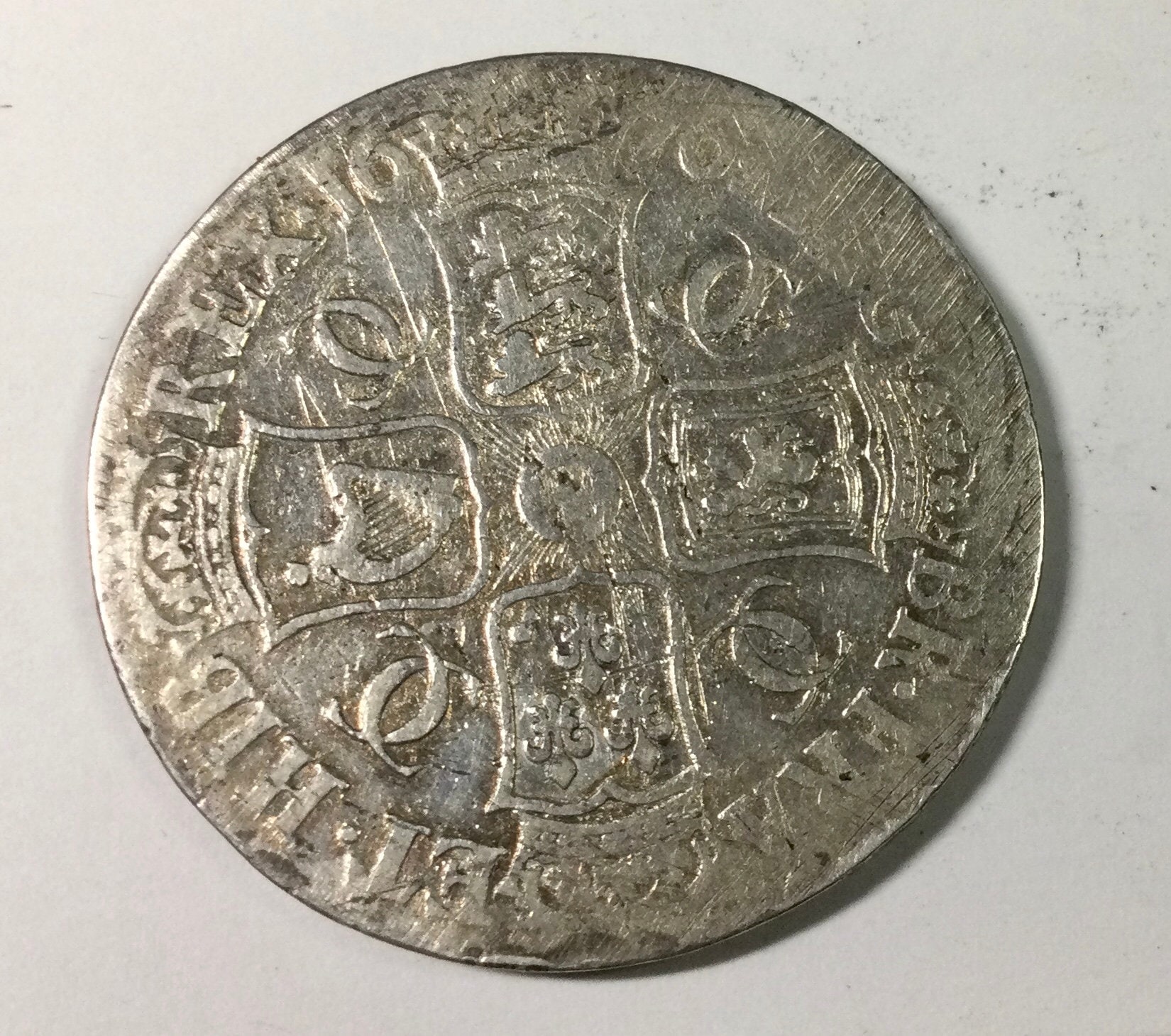 【1679年 (346年前)】イングランド チャールズ2世 Crown銀貨 1679年 (346年前)】イングランド チャールズ2世 Crown銀貨