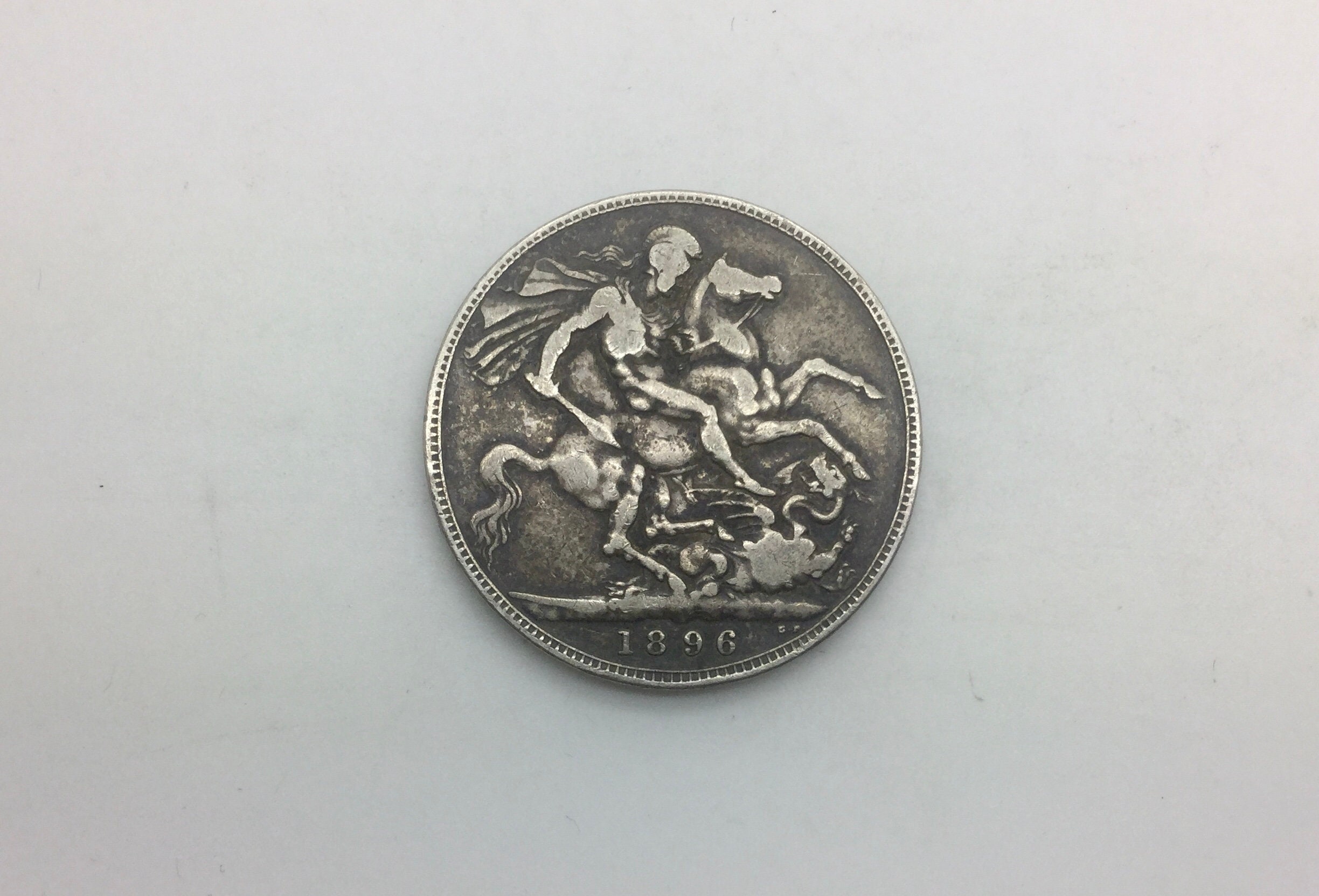 1896 LX Victoria Old Head Great Britain UK Crown Sterling