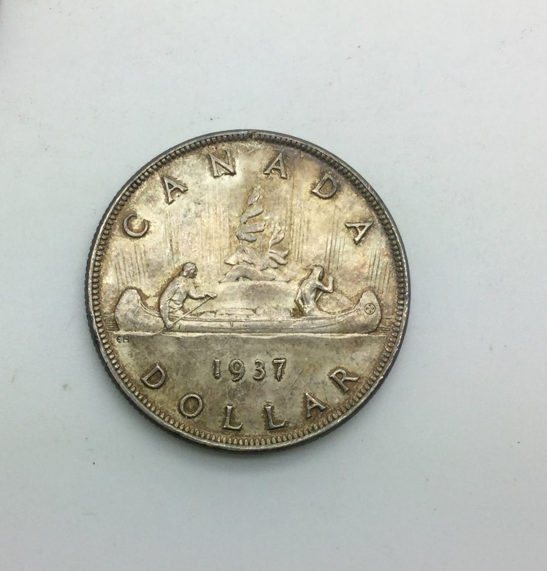 1937 Canada Silver Dollar King VI Obverse Coronation Etsy