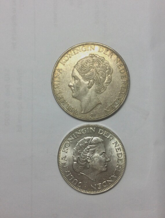 オランダ古銭 2.5ギルダー銀貨 1962年 外国海外の通販 by 2