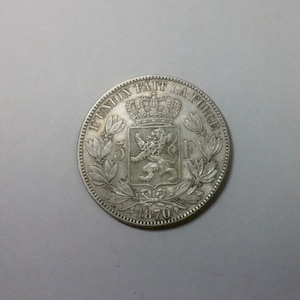S*y様 1833年 ベルギー 5フラン 銀貨　　レオポルド王 S*y様 1833年 ベルギー 5フラン 銀貨 レオポルド王 S*y様 1833年