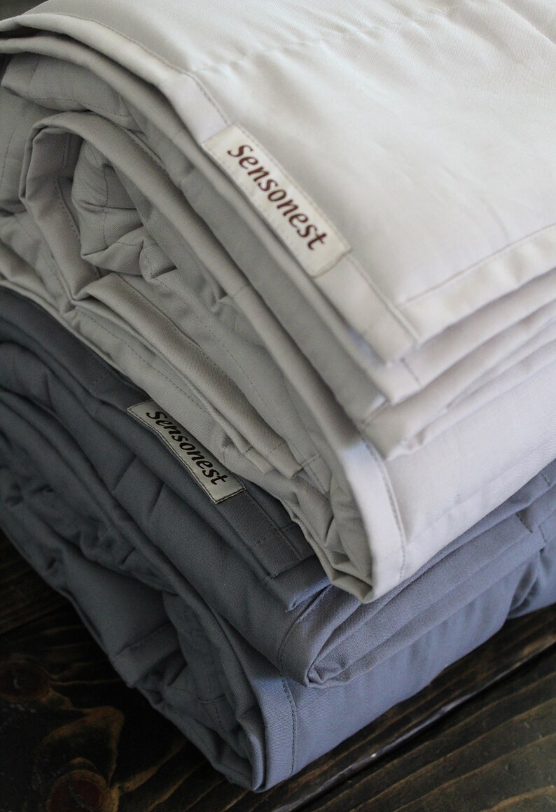 Weighted Blanket Sensory Blanket Calming Weighted Adult Etsy