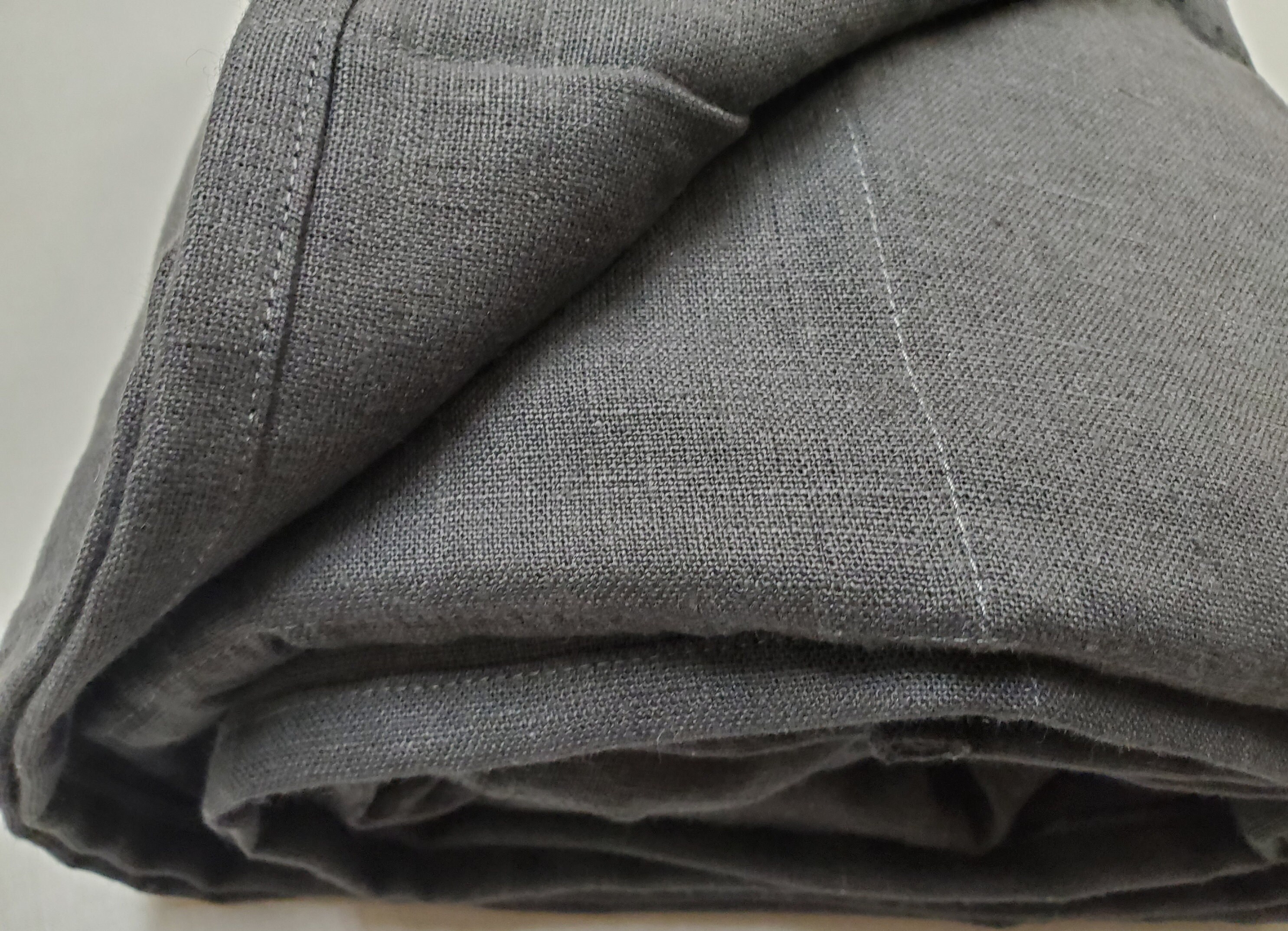 Linen Weighted Blanket Pepper Color / Therapy Blankets/ Etsy