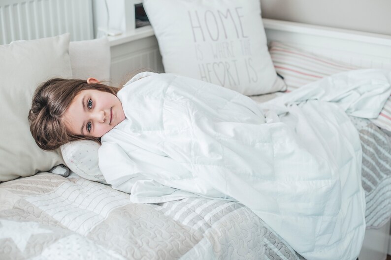 Cotton weighted blankets kids/ Autism sensory blanket / | Etsy