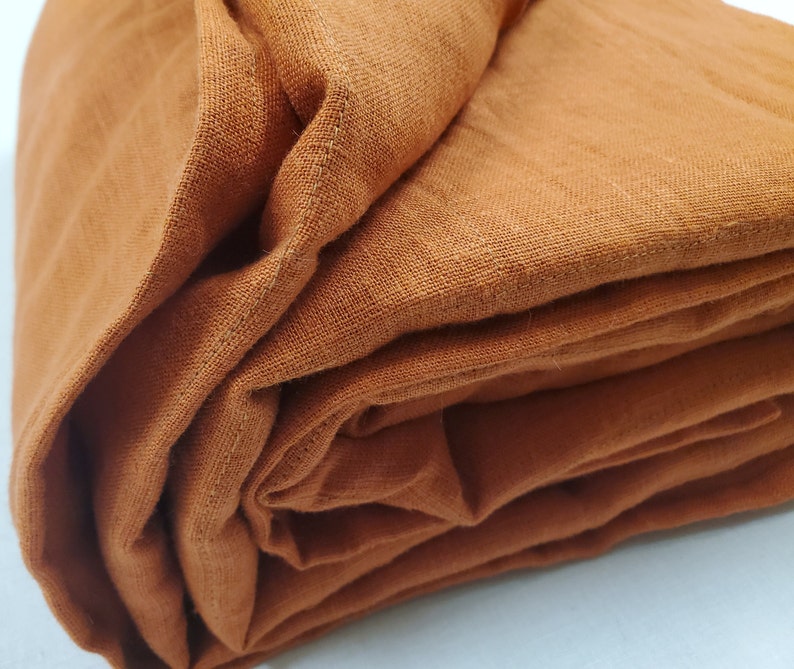 Linen Weighted Blanket Terracotta Color / Weighted Sensory Etsy