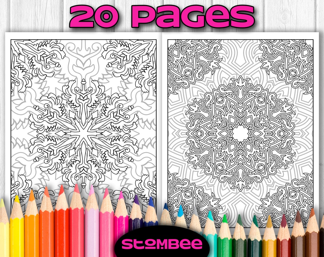20 Adult Coloring Pages | Printable Patterns for Coloring Relaxation ...