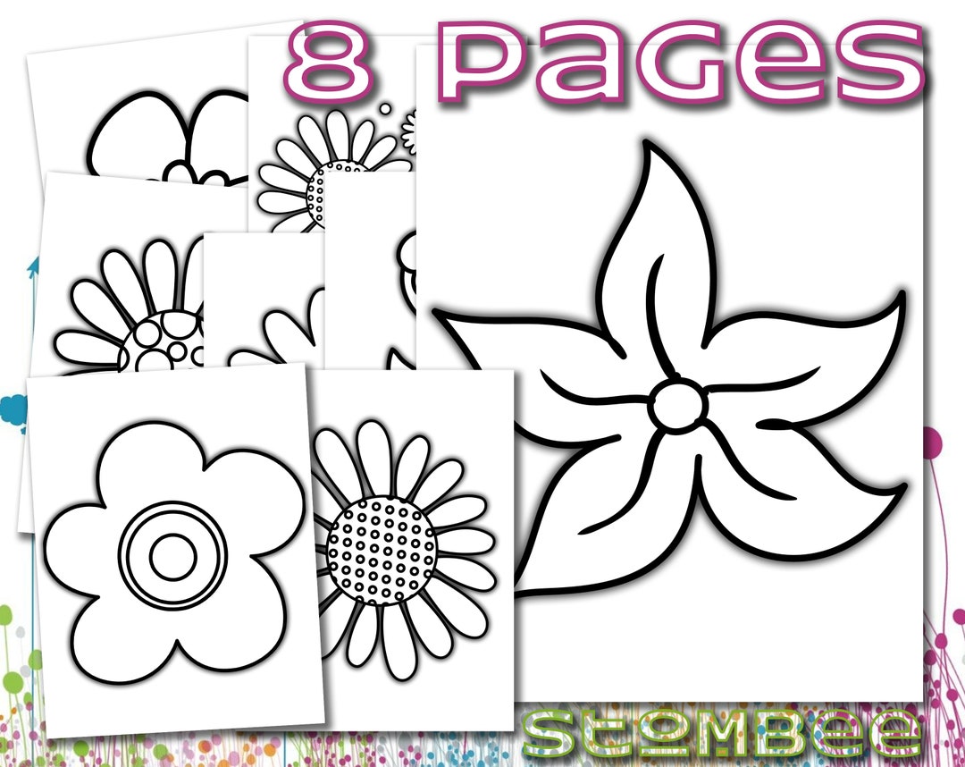 Kid Coloring Page, Toddler Coloring Page, Printable PDF Book - Etsy