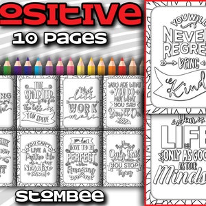 Citações de Afirmação Positiva Sobre Páginas para Colorir da Vida | Motivacional | Páginas para Colorir Inspiradoras para Adultos | Livro de Colorir para Imprimir em PDF