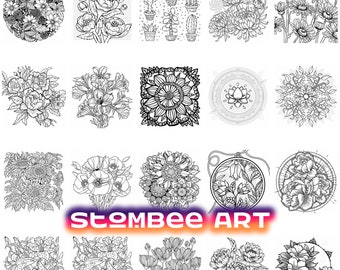 10 landscape adult coloring pages printable coloring adult etsy