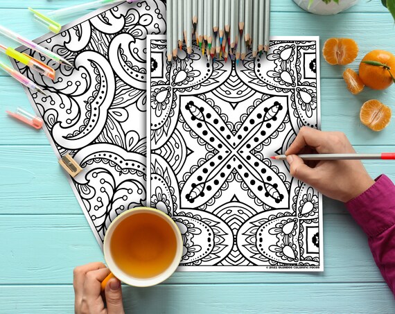 25 Free, Printable Adult Coloring Pages PDFs