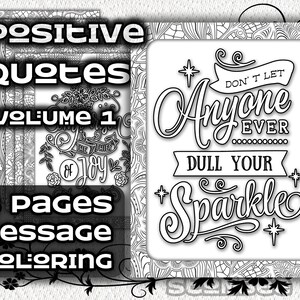 Afirmação positiva, páginas para colorir para adultos, livros para colorir para adultos, livro para colorir PDF, folhas para colorir, páginas para colorir infantis, páginas para colorir