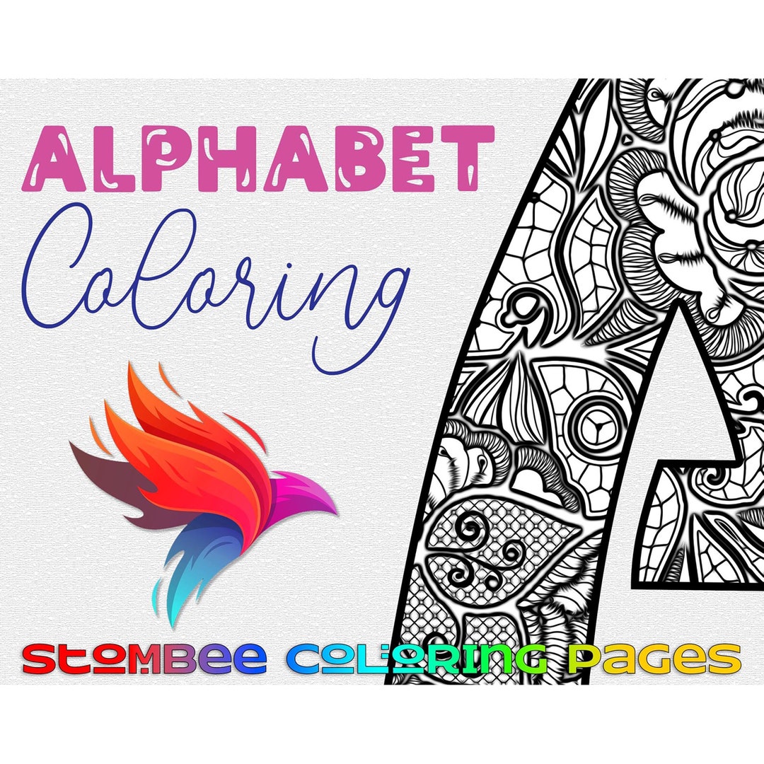 Adult Coloring Pages Printable Intricate Alphabet Letters Printable ...