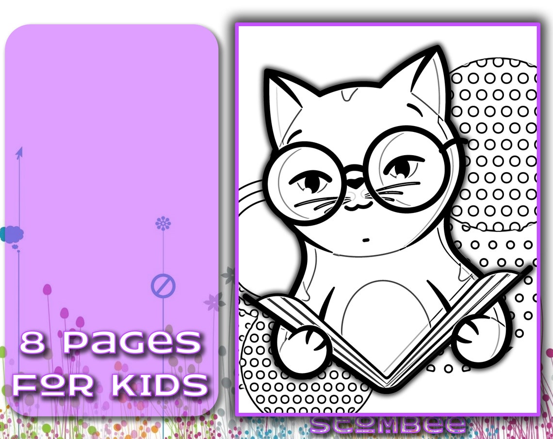 PRINTABLE Kids Coloring Pages Adult Coloring Pages Animal - Etsy
