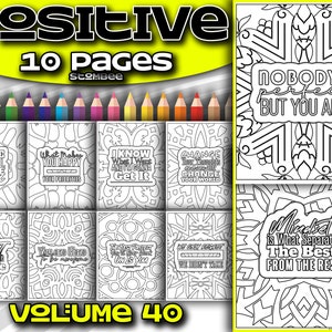 Páginas para colorir de afirmação positiva, páginas para colorir para adultos para imprimir, páginas para colorir para adultos para imprimir, páginas para colorir para adultos para imprimir