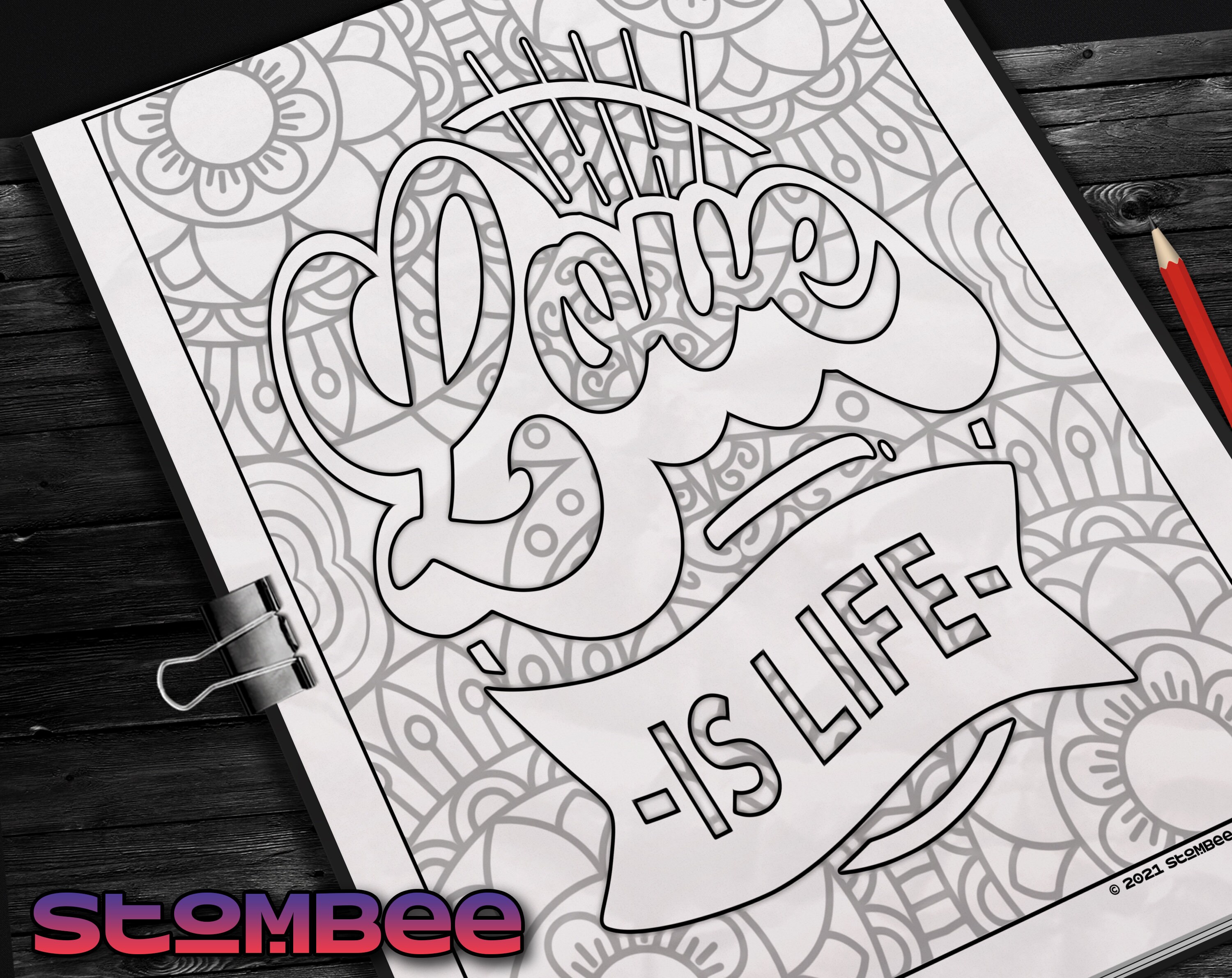 Love Quotes Coloring Book PDF for Adult Adult Coloring Pages - Etsy