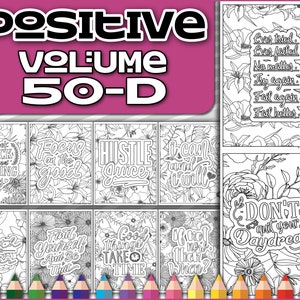 Desenhos para colorir para adultos | Livro para Colorir PDF Afirmação Positiva | Desenhos para colorir para impressão | Livro para colorir para adultos PDF | Página para colorir