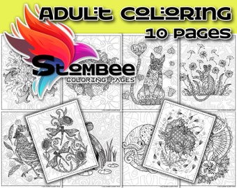 Adult Coloring Book, Adult Coloring Pages, Printable Coloring, Colouring Pages, Coloring for Adults