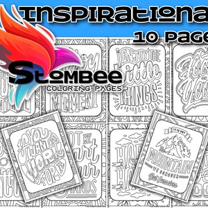 Livro para Colorir PDF Afirmação Positiva | Desenhos para colorir para impressão | Livro para colorir para adultos PDF | Página para colorir | Citação de página para colorir complexa