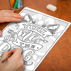 Love Quotes Coloring Book PDF for Adult, Adult Coloring Pages ...