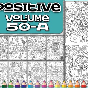 Citações sobre a vida, afirmações positivas, páginas para colorir para adultos | Livro para colorir PDF | Imprimível | Livro para colorir para adultos PDF | Página para colorir