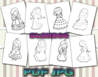 Cute Princess Kids Coloring Pages Great for Toddlers and Older Kids