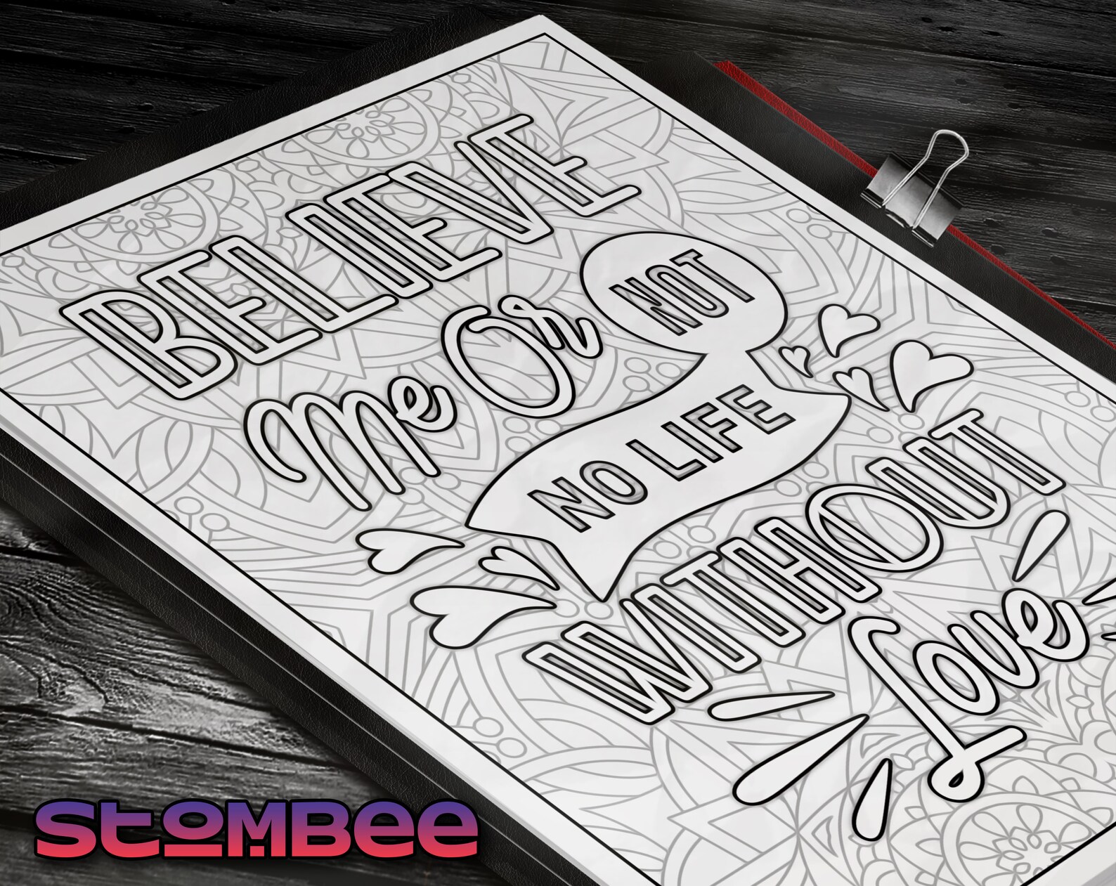 Love Quotes Coloring Book PDF for Adult Adult Coloring Pages - Etsy