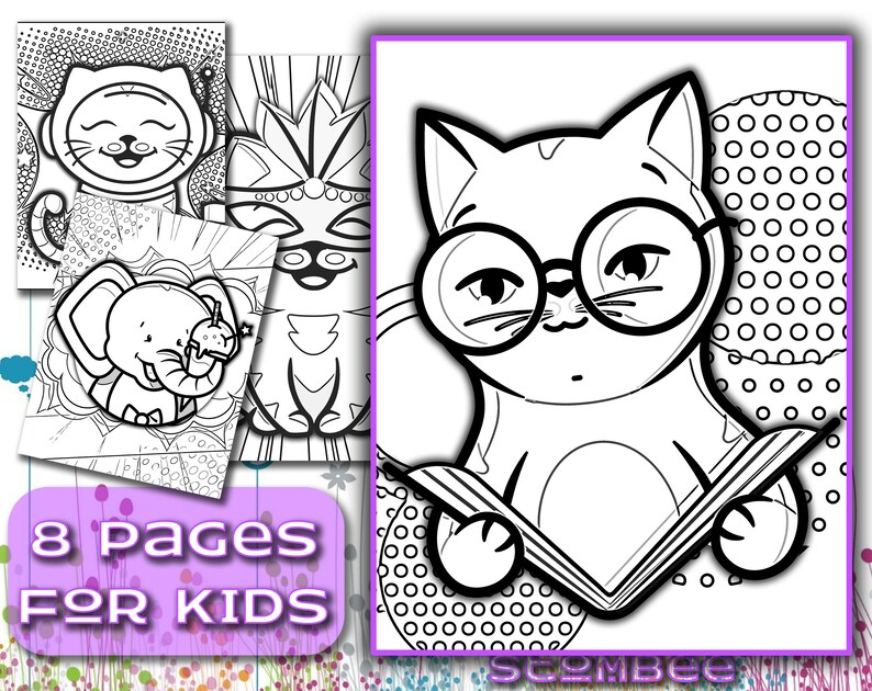PRINTABLE Kids Coloring Pages, Adult Coloring Pages, Animal Coloring ...