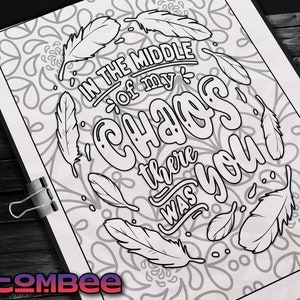 Love Quotes Coloring Book PDF for Adult, Adult Coloring Pages ...