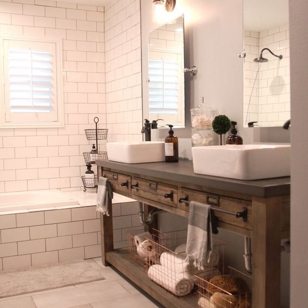 Bathroom Vanity / Wood Vanity / Double Vanity