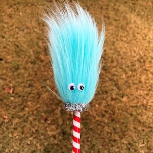 Minty (pencil)  * holiday pencil,  twirly pencil, fuzzy pencil, fun pencil, stocking stuffer, writer gift, nostalgic gift, retro gift