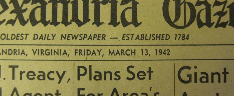 March 13 1942 The Alexandria Gazette Japanese Pincer Approaches Australia