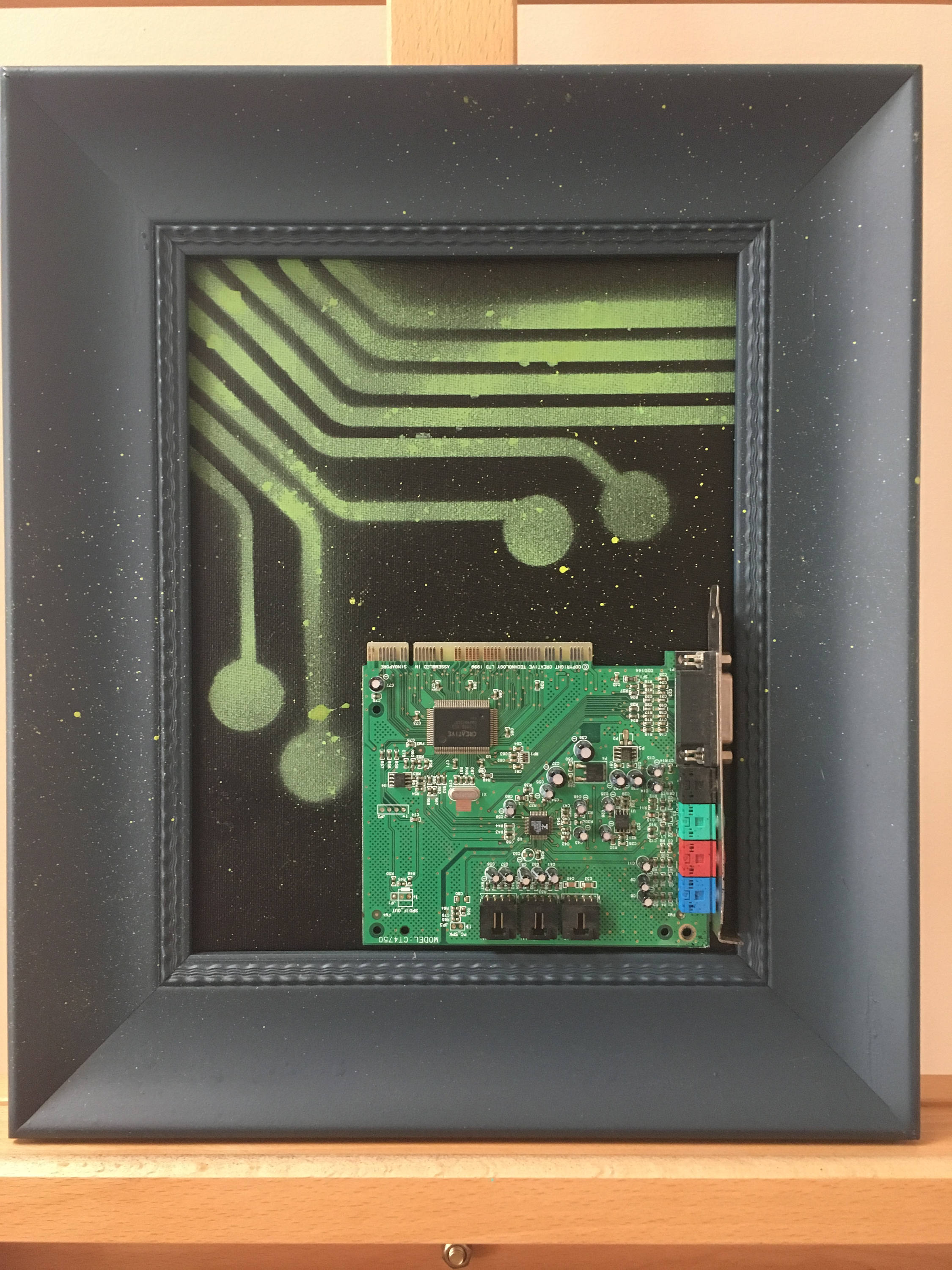 Computer parts from a modem as art | Etsy