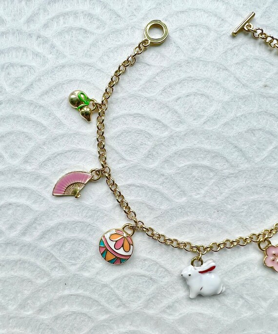 OHSHOUGATSU new Year Bracelet Japanese Charm Bracelet With Gold