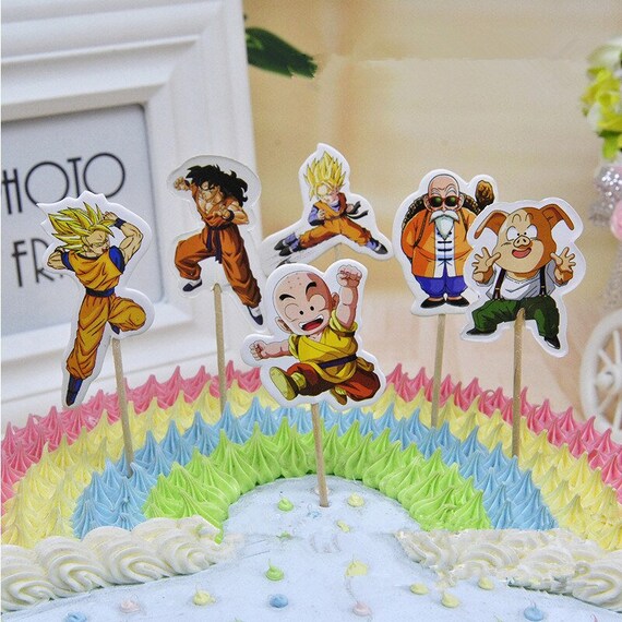 24pcs Dragon Ball Z New Decoration To Cupcake Pick Toppers For Etsy