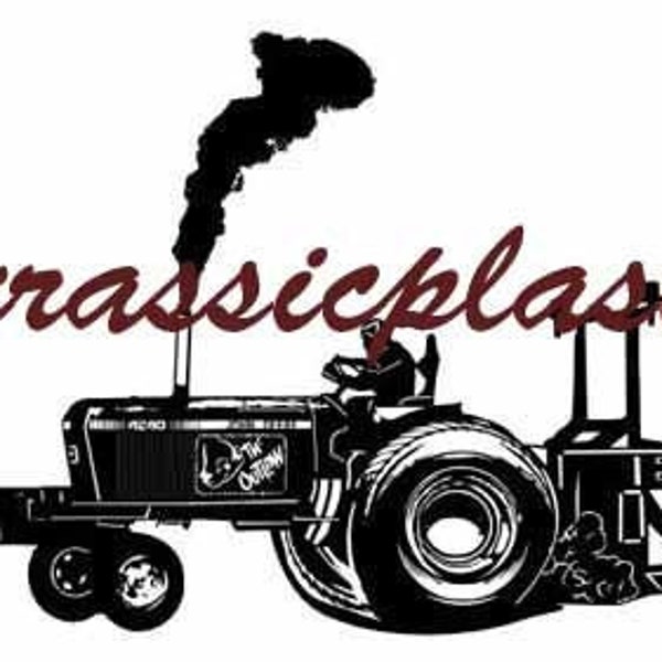 tractor puller super stock smoke DXF SVG file for Plasma, laser, water jet vinyl vector