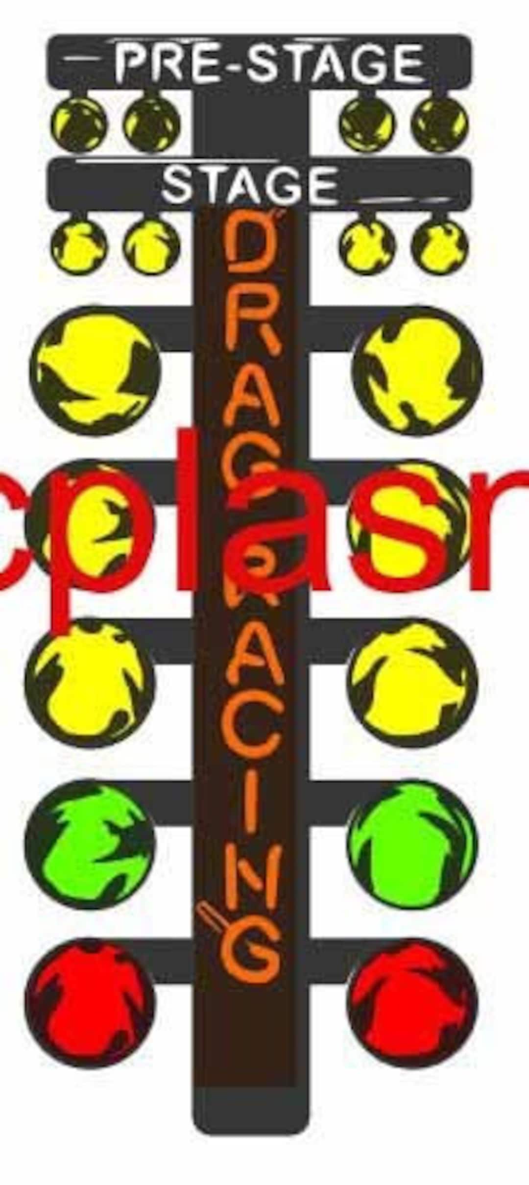 Drag Race Tree Real Style, 2 Layer Options DXF SVG Files ONLY for Plasma, Laser, Water Jet