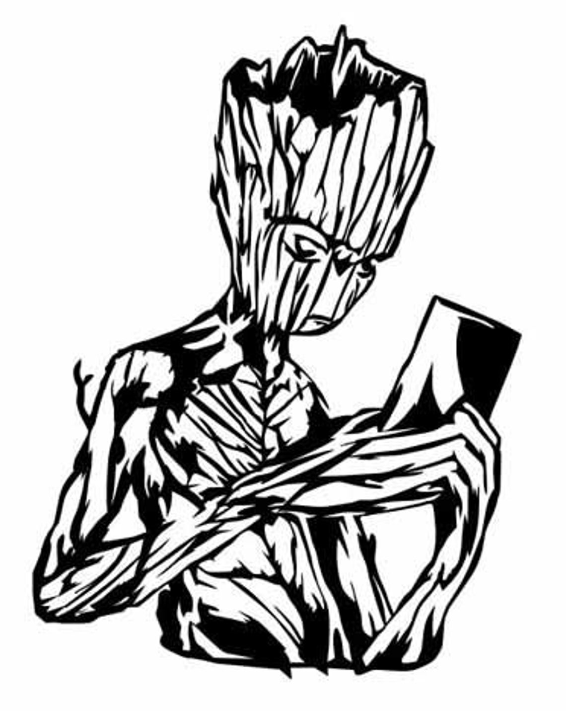 Groot, Avengers Guardians Galaxy Sci-fi Super Hero DXF SVG File for ...