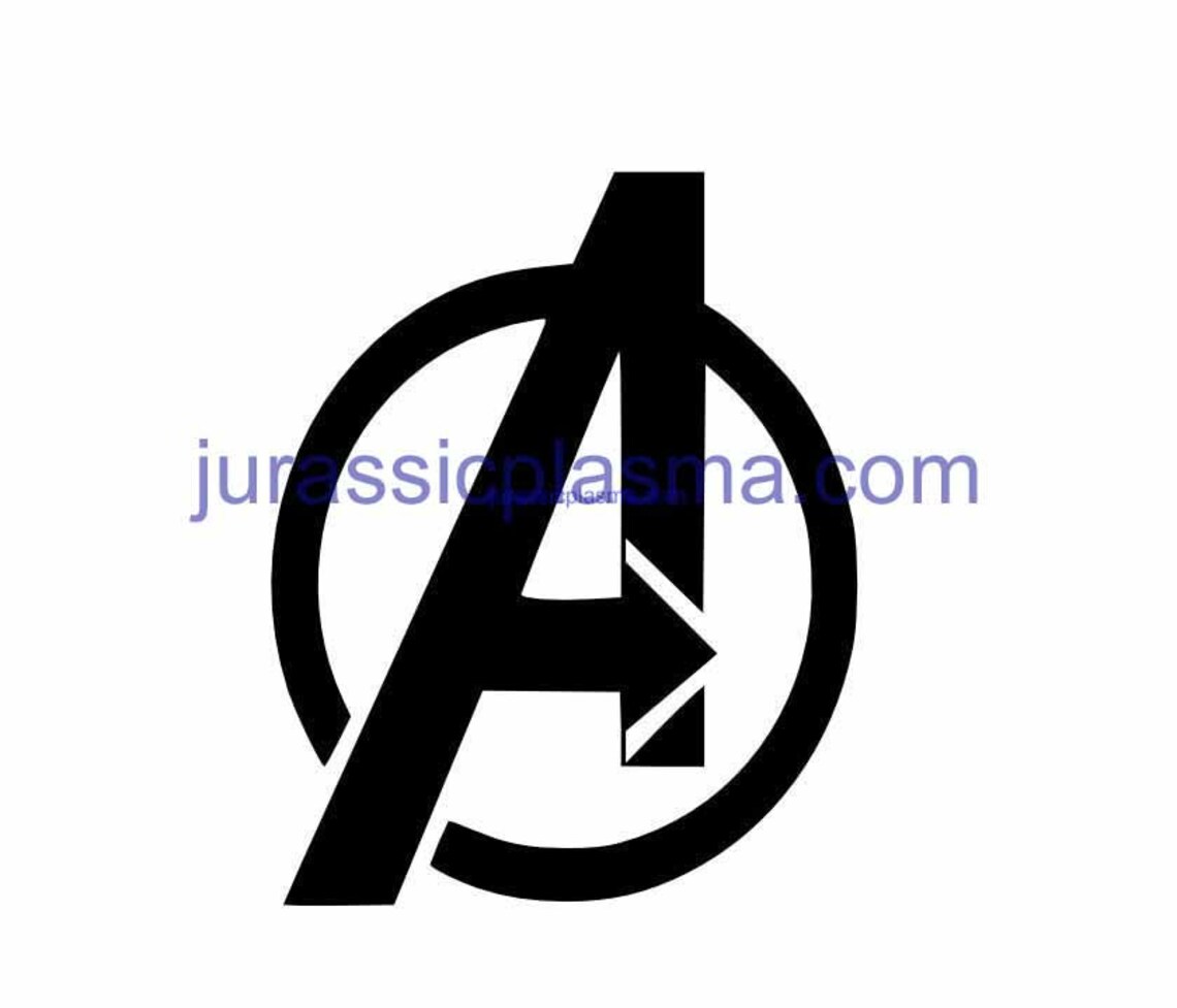 Avengers Logo DXF SVG File for Plasma Laser Water Jet Vinyl - Etsy Canada